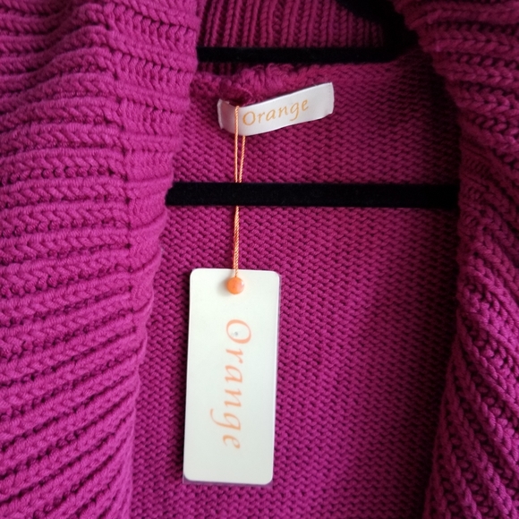 🧥 KNITTED WATERFALL LAPEL OPEN CARDIGAN - Picture 7 of 12